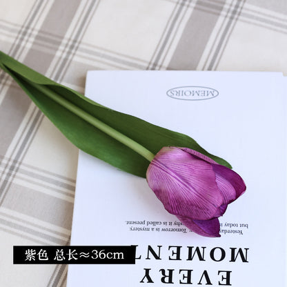 High-End Simulated Moisturizing Tulips - Realistic Faux Tulip Flowers for Home Decor, Vase Arrangements