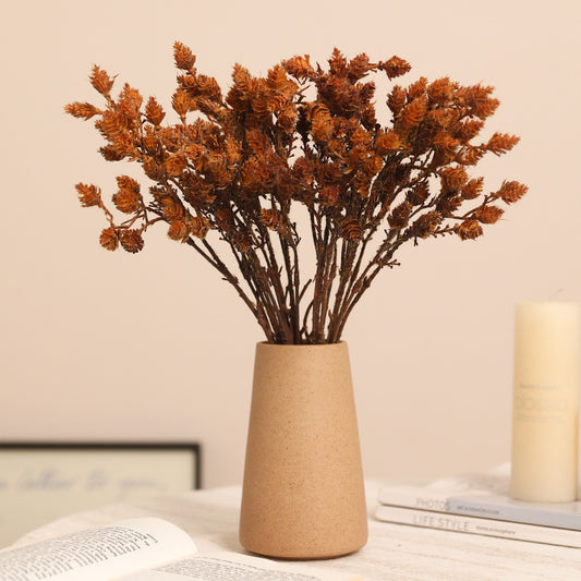 Simulation autumn color bundle pine cone branches